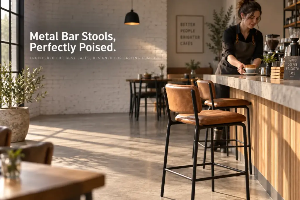 metal bar stool designs: finding the right fit for cafes